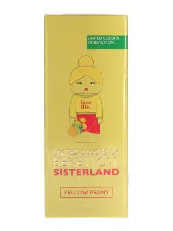 Benetton sisterland yellow peony női eau de toilette - 80 ml