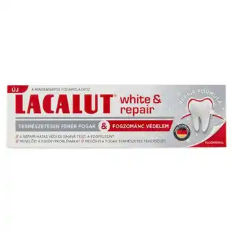 Rossmann Lacalut white & repair fogkrém - 75 ml ajánlat