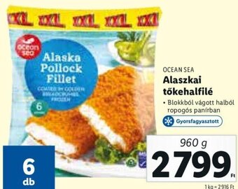 Lidl Ocean Sea Alaszkai tőkehalfilé 960 g ajánlat