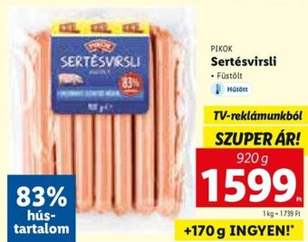 Lidl Pikok Sertésvirsli 920 g ajánlat