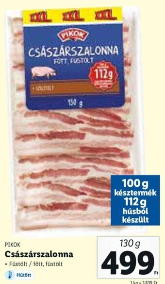 Lidl Pikok Császárszalonna 130 g ajánlat