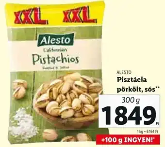 Lidl Alesto Pisztácia pörkölt, sós 300 g ajánlat
