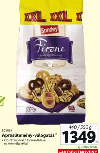 Sonday Aprósütemény-válogatás 440 / 550 g