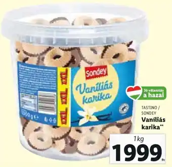 Lidl Tastino / Sondey Vaníliás karika 1 kg ajánlat