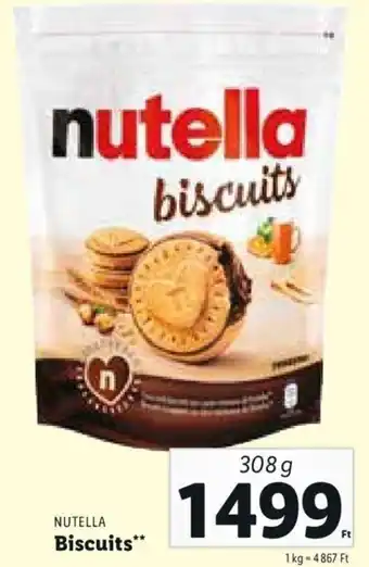Lidl Ferrero Nutella biscuits 308 g ajánlat
