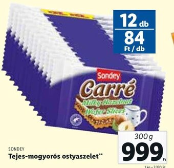 Lidl Sondey Tejes-mogyorós ostyaszelet 300 g ajánlat
