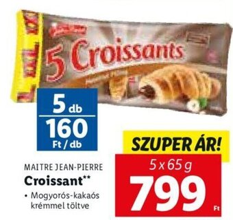 Lidl Maitre Jean-Pierre Croissant 5 x 65 g ajánlat