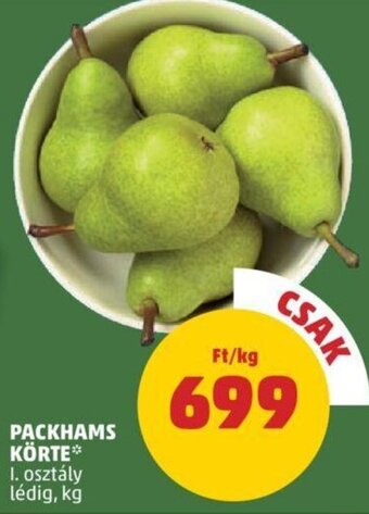PENNY Packhams körte 1 kg ajánlat