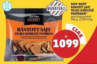 PENNY Ripp-Ropp Rántott sajt teljes kiőrlésű panírban 500 g ajánlat