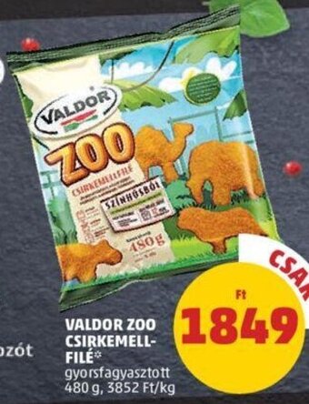 PENNY Valdor Zoo csirkemellfilé 480 g ajánlat