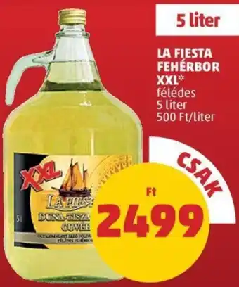 PENNY La Fiesta Fehérbor xxl 5 l ajánlat