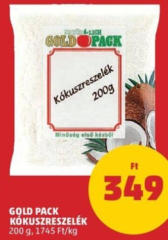 Gold Pack kókuszreszelék 200 g