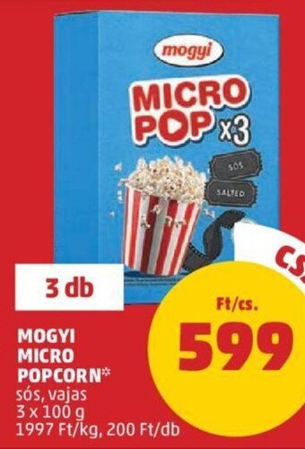 PENNY Mogyi Micro popcorn 3 x 100 g ajánlat