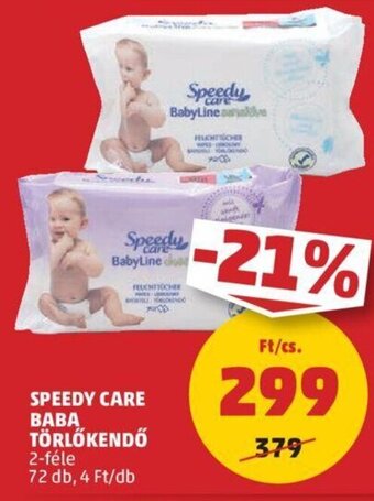 PENNY Speedy Care Baba törlőkendő 72 db ajánlat