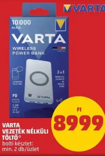 Varta Vezeték nélküli töltő 1 db