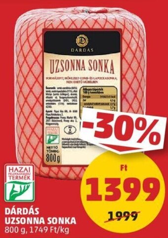 PENNY Dárdás Uzsonna sonka 800 g ajánlat