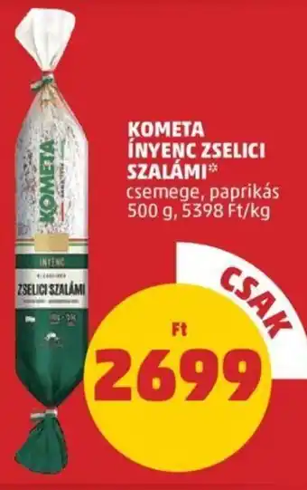 PENNY Kometa Ínyenc zselici szalámi 500 g ajánlat
