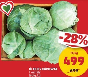 PENNY Új fejes káposzta 1 kg ajánlat