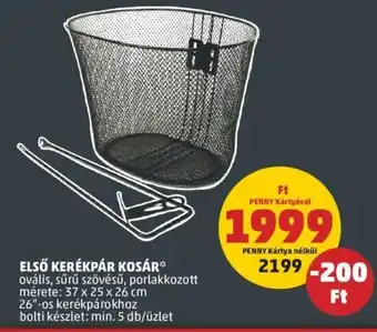 PENNY Első kerékpár kosár 1 db ajánlat