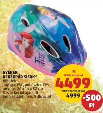 PENNY Gyerek kerékpár sisak 1 db ajánlat