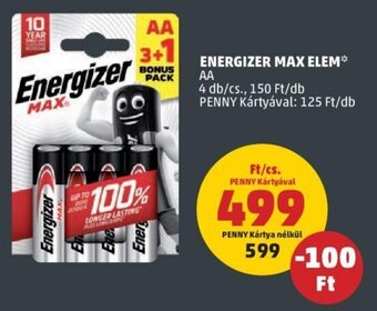 Energizer Max elem 4 db