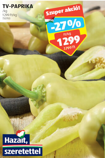 ALDI Tv-paprika 1 kg ajánlat