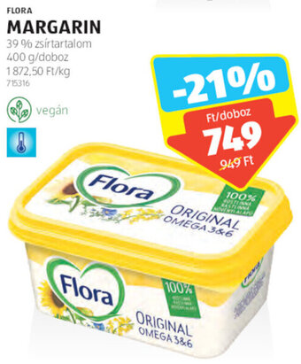 ALDI Flora Margarin 400 g ajánlat
