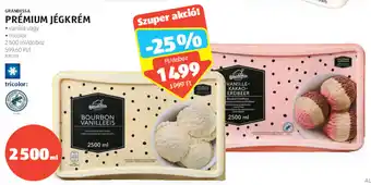 Grandessa Prémium jégkrém 2500 ml