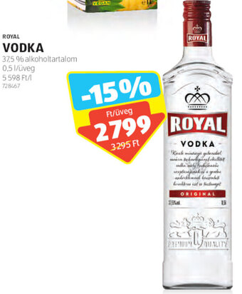 ALDI Royal Vodka 0,5 l ajánlat