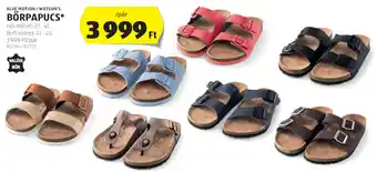 ALDI Blue Motion / Watson's Bőrpapucs 1 pár ajánlat