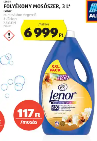 ALDI Lenor Folyékony mosószer 3 l ajánlat