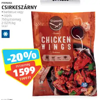 ALDI Primana Csirkeszárny 750 g ajánlat