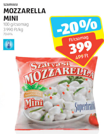 ALDI Szarvasi Mozzarella mini 100 g ajánlat