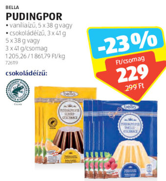 ALDI Bella Pudingpor 5 x 38 g / 3 x 41 g ajánlat