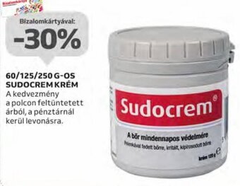 Auchan 60/125/250 g-os Sudocrem krém ajánlat