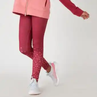 Decathlon Gyerek meleg leggings, s500, légáteresztő, piros, mintás ajánlat