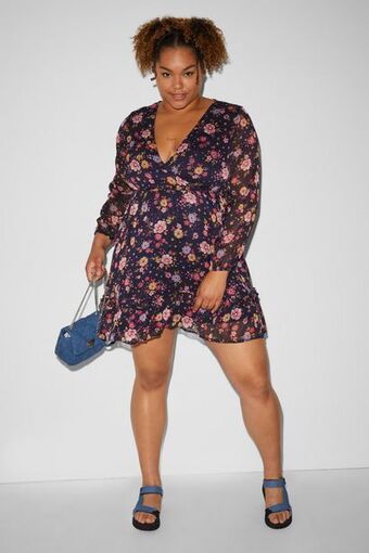 Clockhouse - wrap dress - floral