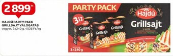 Auchan Hajdú Party pack grillsajt válogatás 3 x 240 g ajánlat