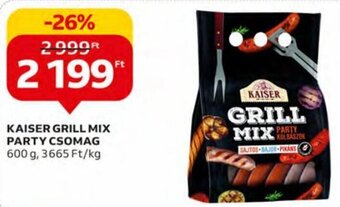 Auchan Kaiser Grill mix party csomag 600 g ajánlat