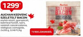 Auchan Auchan kedvenc szeletelt bacon 2 x 200 g ajánlat