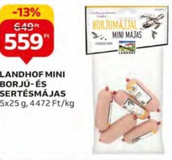 Auchan Landhof Mini borjú-és sertésmájas 5 x 25 g ajánlat