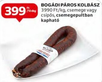 Auchan Bogádi Páros kolbász 10 dkg ajánlat