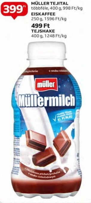 Auchan Müller Tejital 400 g / eiskaffee 250 g ajánlat