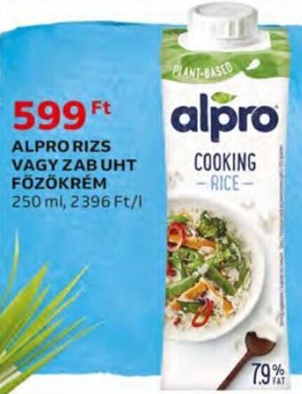 Auchan Alpro Rizs vagy zab uht főzőkrém 250 ml ajánlat