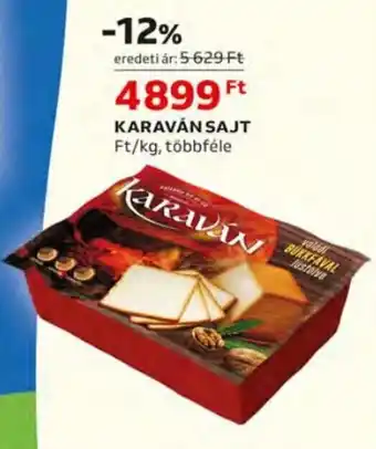 Auchan Karaván sajt 1 kg ajánlat