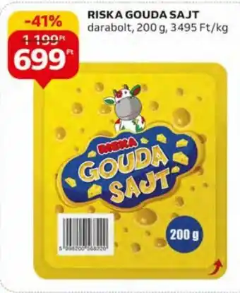Auchan Riska Gouda sajt 200 g ajánlat