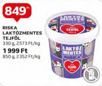Auchan Riska Laktózmentes tejföl 330 g ajánlat