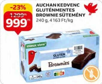 Auchan Auchan kedvenc gluténmentes brownie sütemény 240 g ajánlat