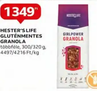 Auchan Hester's Life Gluténmentes granola 300 / 320 g ajánlat