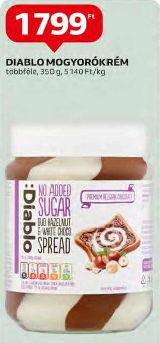 Auchan Diablo Mogyorókrém 350 g ajánlat